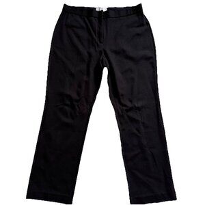 Nordstrom Rack Black Flat Front Workwear Size Large 33 X 26 Ankle